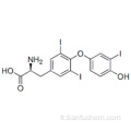 0- (4-hydroxy-3-iodophényl) -3,5-diiodo-L-tyrosine CAS 6893-02-3